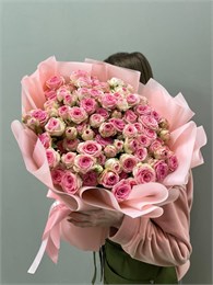 Кустовые розы Кейт в пленке (31шт) 965847