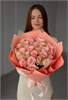 Розовых роз Кения 40см в пленке (25шт) 809897 в Липецке