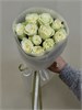 Белые розы Кения 40см в пленке (11шт) 503 в Липецке