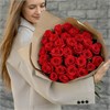Красные розы в упаковке Туман (31шт) 642 в Липецке